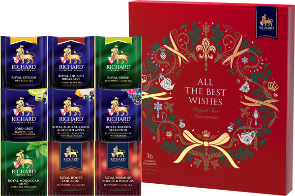 Изображение товара Чай пакетированный Richard All The Best Wishes Tea Assortment (36пак)