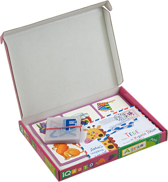 Изображение товара Развивающая игра Айрис-пресс Лото. Английская азбука. Подбираем буквы, учим слова