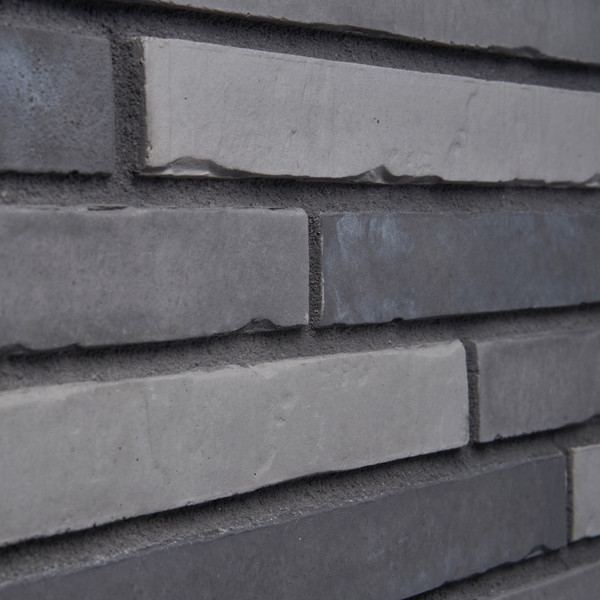 Изображение товара Декоративный камень бетонный Petra Клинкерный кирпич 16П8 (серый/темно-серый)