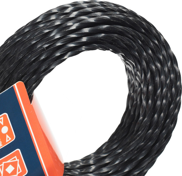 Изображение товара Леска для триммера PATRIOT 240-12-5 (скрученный квадрат, черный)