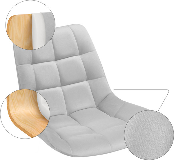 Изображение товара Стул Notta Челси (черный/светло-серый)