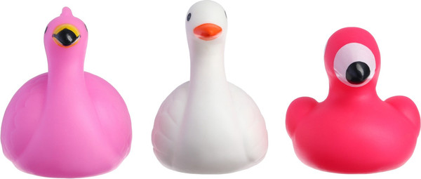 Изображение товара Набор игрушек для ванной Крошка Я Фламинго и лебеди / 10095832 (3шт)