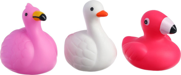Изображение товара Набор игрушек для ванной Крошка Я Фламинго и лебеди / 10095832 (3шт)