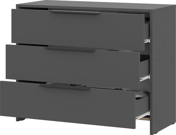 Изображение товара Комод Mio Tesoro Камелия 1К 3 ящика (графит серый)