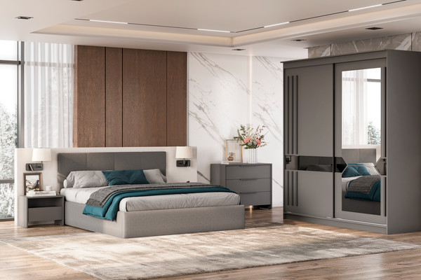 Изображение товара Комод Mio Tesoro Камелия 1К 3 ящика (графит серый)