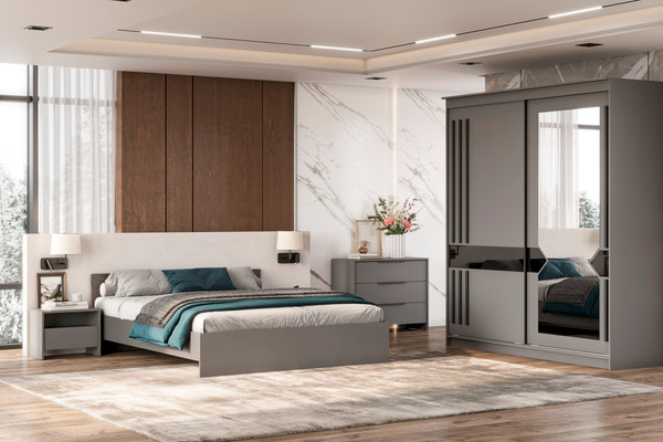 Изображение товара Комод Mio Tesoro Камелия 1К 3 ящика (графит серый)