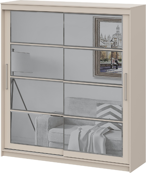 Изображение товара Шкаф-купе NN мебель К ШКП 3 2.0 Макс (меланж)