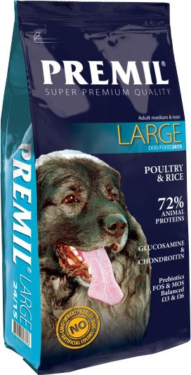 Изображение товара Сухой корм для собак Premil Large (2.5кг)