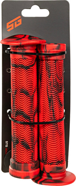 Изображение товара Грипсы для велосипеда STG Х103238 (черный/красный)