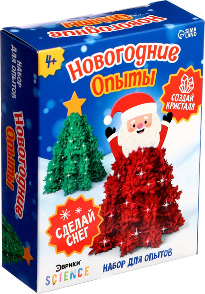 Изображение товара Набор для опытов Эврики Новогодние опыты / 3216339
