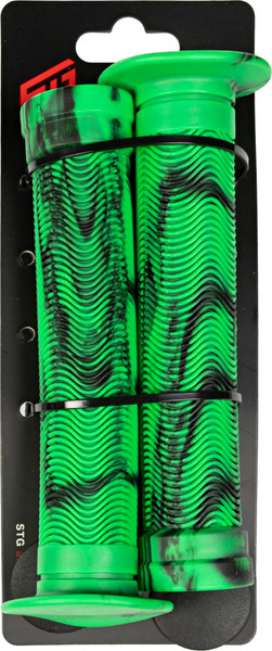 Изображение товара Грипсы для велосипеда STG Х103239 (черный/зеленый)