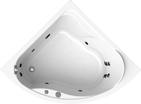 Изображение товара Ванна акриловая Radomir 125х125 Альтея Релакс / 2-80-2-0-0-219 (с гидромассажем)