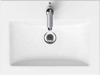 Изображение товара Тумба с умывальником Viant Бостон Como 60 / VBOS60COG-T1YP+S-UM-COM60/1-w