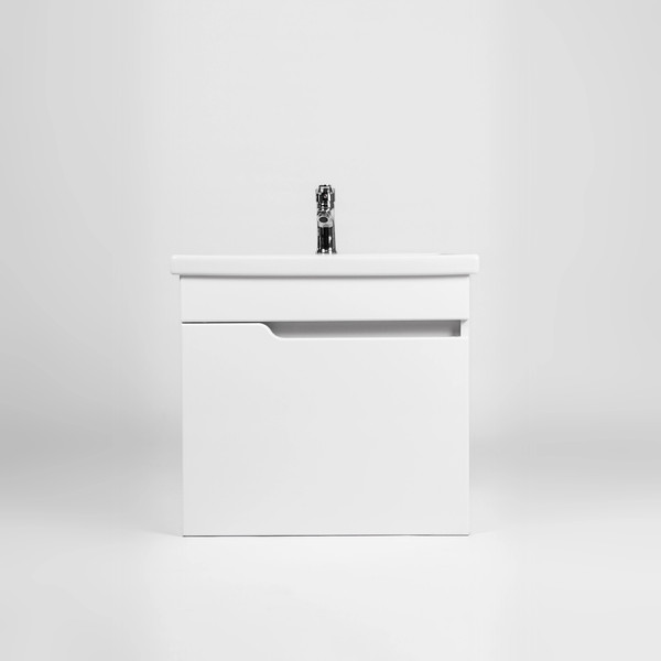 Изображение товара Тумба с умывальником Viant Куба Como 60 / VKUB60CO-T1STP+S-UM-COM60/1-w