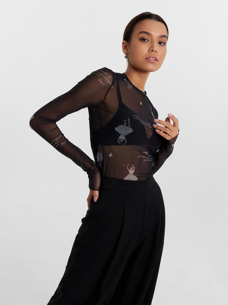 Изображение товара Джемпер Mark Formelle 122898 (р.164/170-96-102, балерины на черном)