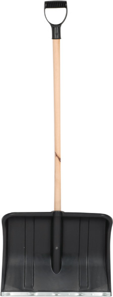 Изображение товара Лопата для уборки снега No Brand Вьюга №2 с деревянным черенком и V-ручкой 500x375 / 183777