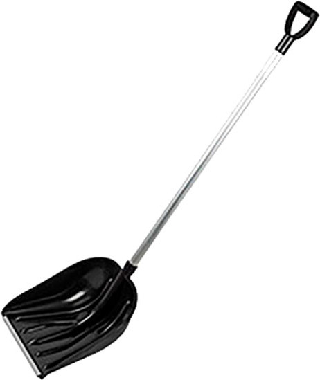 Изображение товара Лопата для уборки снега No Brand Мороз с алюминиевым черенком и V-ручкой 405x400 / 109137