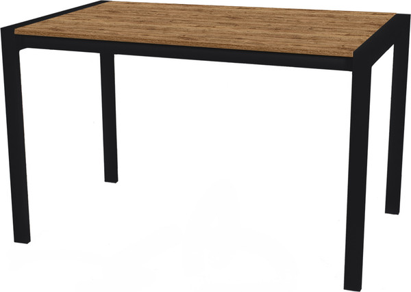 Изображение товара Обеденный стол Древпром М91 Кастел ДП1-01-12 120-160x70 (дуб вотан/черный матовый)