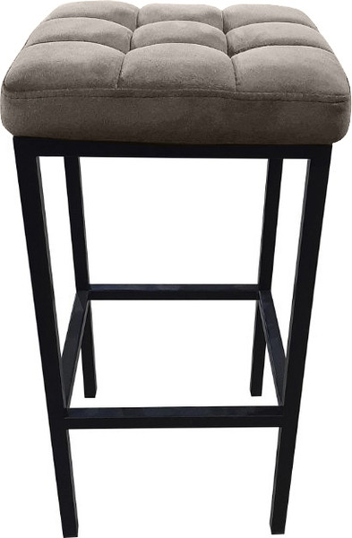 Изображение товара Табурет барный Древпром Камелот ДП2-07 полубарный (черный матовый/катания смок)