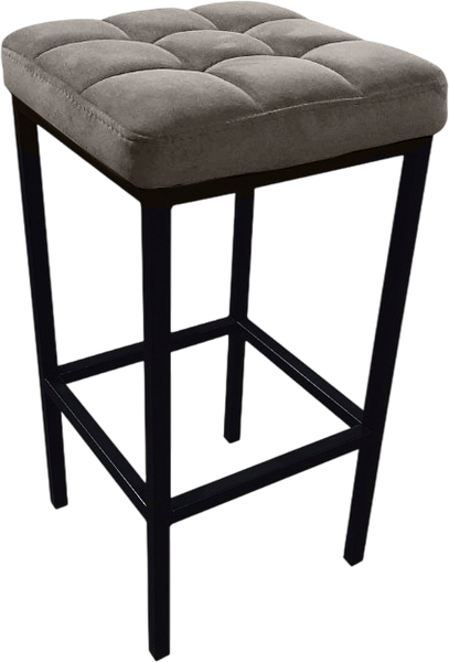 Изображение товара Табурет барный Древпром Камелот ДП2-07 полубарный (черный матовый/катания смок)