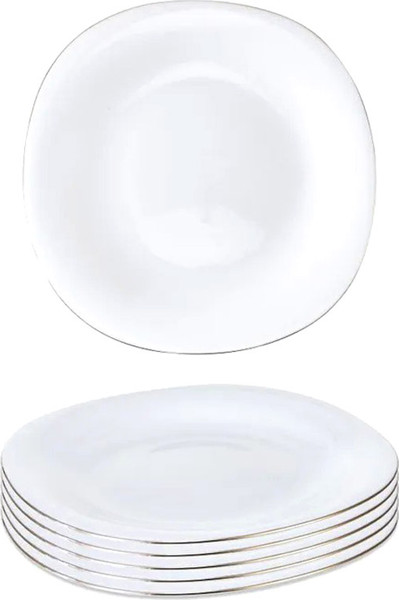 Изображение товара Набор тарелок ROYAL GARDEN Square Classic Gold C RG-C0040-6 (6шт)