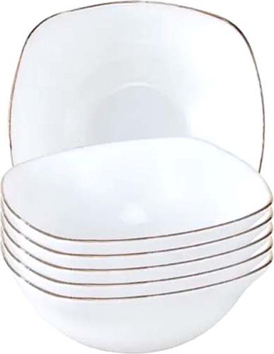 Изображение товара Набор салатников ROYAL GARDEN Square Classic Gold C RG-C0042-6 (6шт)