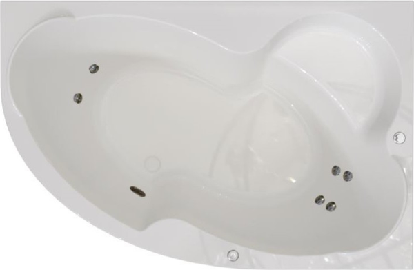 Изображение товара Ванна акриловая Radomir Ирма Релакс 169x110 / 2-80-2-2-9-217 (с гидромассажем, правый)