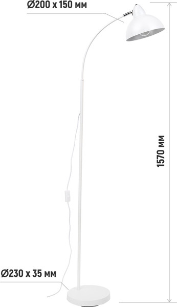 Изображение товара Торшер ArtStyle HT-144W (белый)