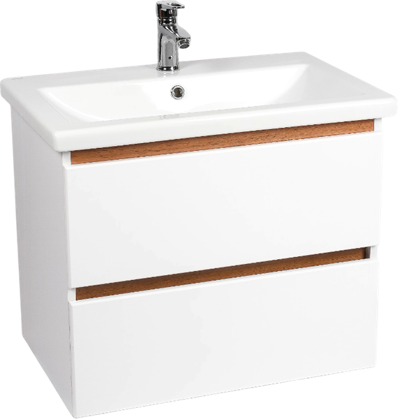 Изображение товара Тумба с умывальником Viant Мальта Como 70 / VMAL70CO-T2YP+S-UM-COM70/1-w