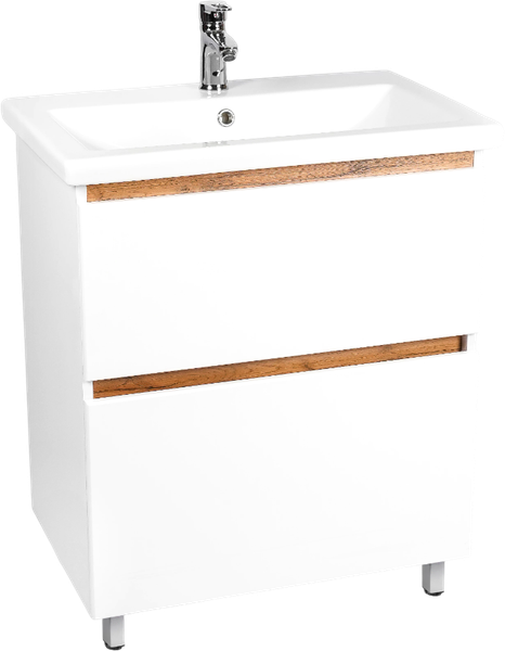 Изображение товара Тумба с умывальником Viant Мальта Como 70 / VMAL70CO-T2Y+S-UM-COM70/1-w