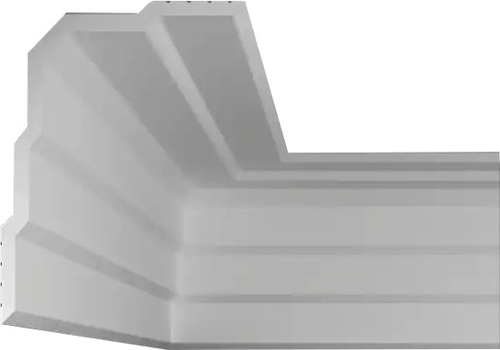 Изображение товара Плинтус потолочный Decostar PS SK-62 (157х127х2000)