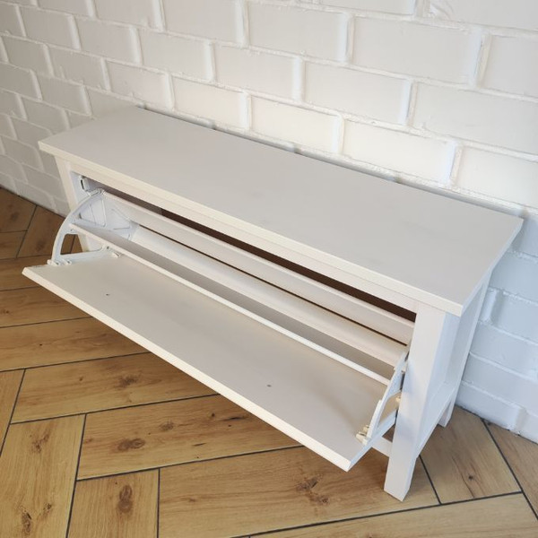 Изображение товара Тумба для обуви ММЦ Кантри 01 (белый лак)