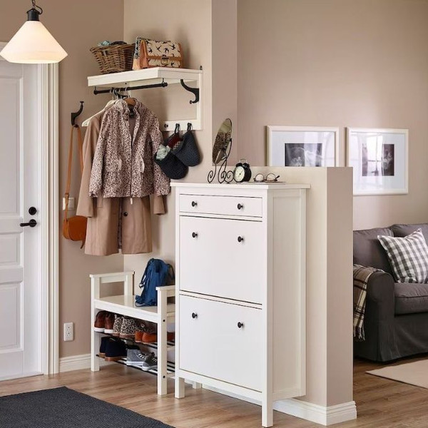 Изображение товара Тумба для обуви ММЦ Кантри 03 (белый лак)