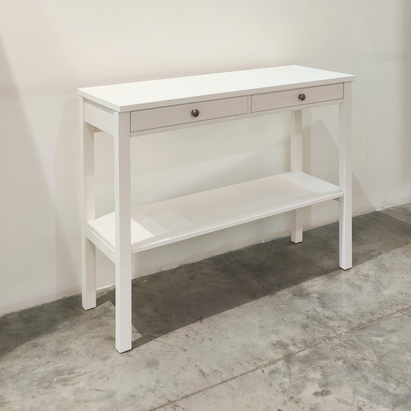 Изображение товара Консольный столик ММЦ Кантри 110x40 (белый лак)