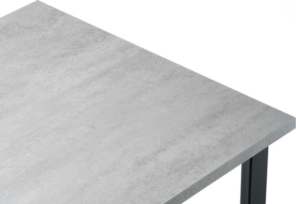 Изображение товара Обеденный стол Notta Лота Лофт 140x80x75 (черный матовый/бетон)
