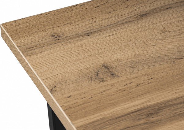 Изображение товара Обеденный стол Notta Лота Лофт 140x80x75 (дуб вотан/матовый черный)