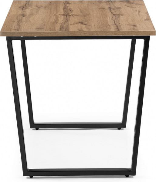 Изображение товара Обеденный стол Notta Лота Лофт 140x80x75 (дуб вотан/матовый черный)