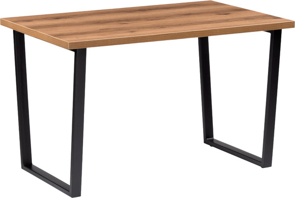 Изображение товара Обеденный стол Notta Лота Лофт 140x80x75 (дуб делано темный/матовый черный)