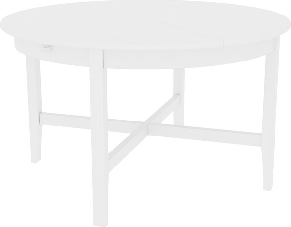 Изображение товара Обеденный стол ММЦ Кантри круглый (белый лак)