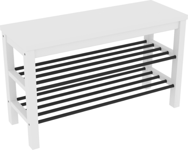 Изображение товара Банкетка ММЦ Кантри 85x50 (белый лак)