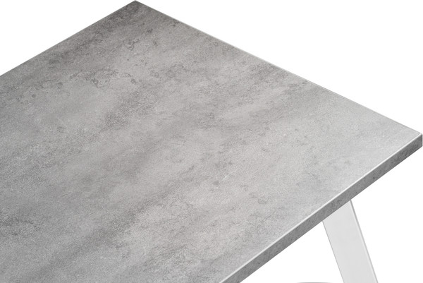 Изображение товара Обеденный стол Notta Тринити Лофт 120x80x75 (бетон/белый матовый)