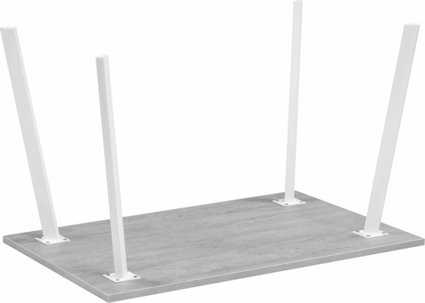 Изображение товара Обеденный стол Notta Тринити Лофт 120x80x75 (бетон/белый матовый)