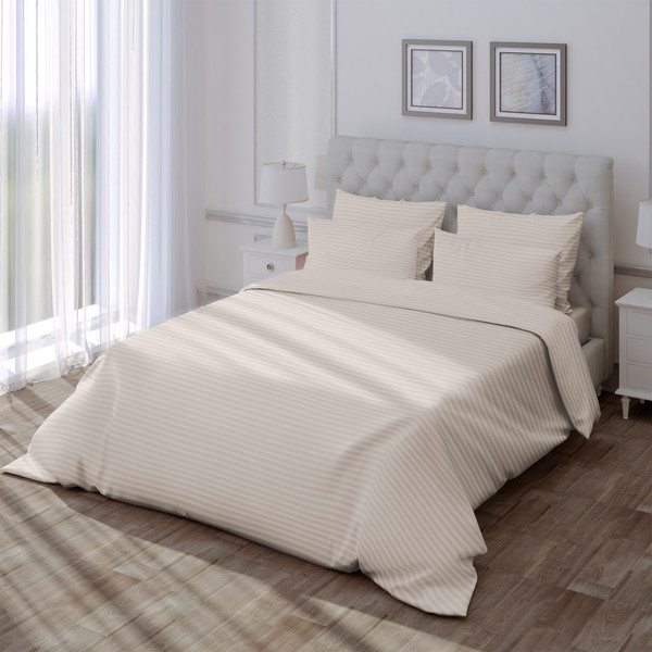 Изображение товара Пододеяльник Verossa Stripe Antique White VRT 200/220М 70243 ST13 01