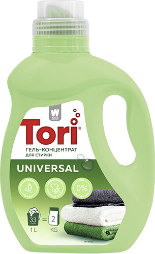 Изображение товара Гель для стирки Tori Universal (1л)