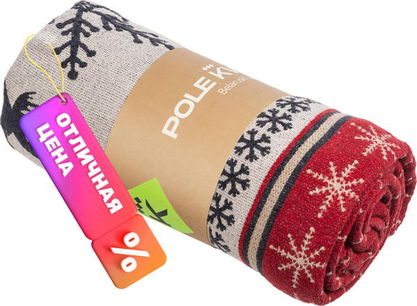 Изображение товара Плед Pole Kvetak (Беларускі лён) 115x170 23С27-ШР/у./р. (1 Лапландия-2/сорт 1)