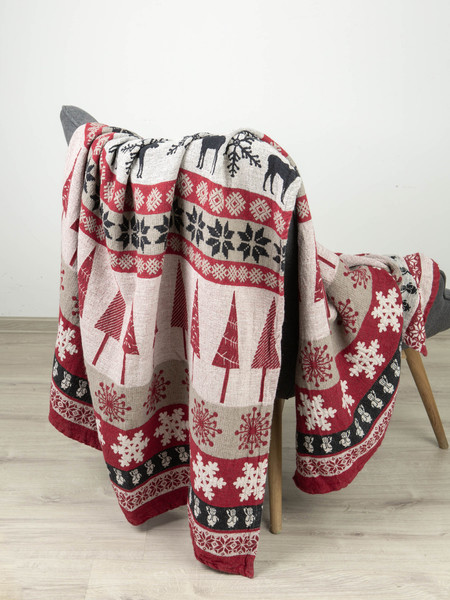 Изображение товара Плед Pole Kvetak (Беларускі лён) 115x170 23С27-ШР/у./р. (1 Лапландия-3/сорт 1)