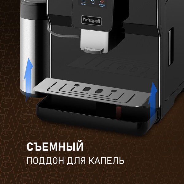 Изображение товара Кофемашина Weissgauff WCM-330 TFT Touch Cappuccino Nero