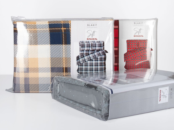 Изображение товара Комплект постельного белья Блакiт Фланель 1.5сп 70х70 Лапландия 4530 / 615901