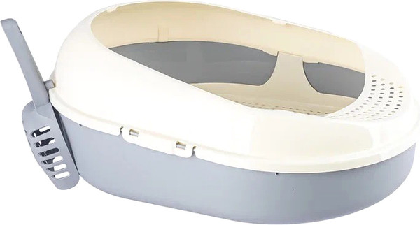 Изображение товара Туалет-лоток Полимербыт Cosmo 4396217 (серый)