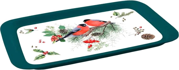 Изображение товара Поднос Полимербыт Снегири 4310186